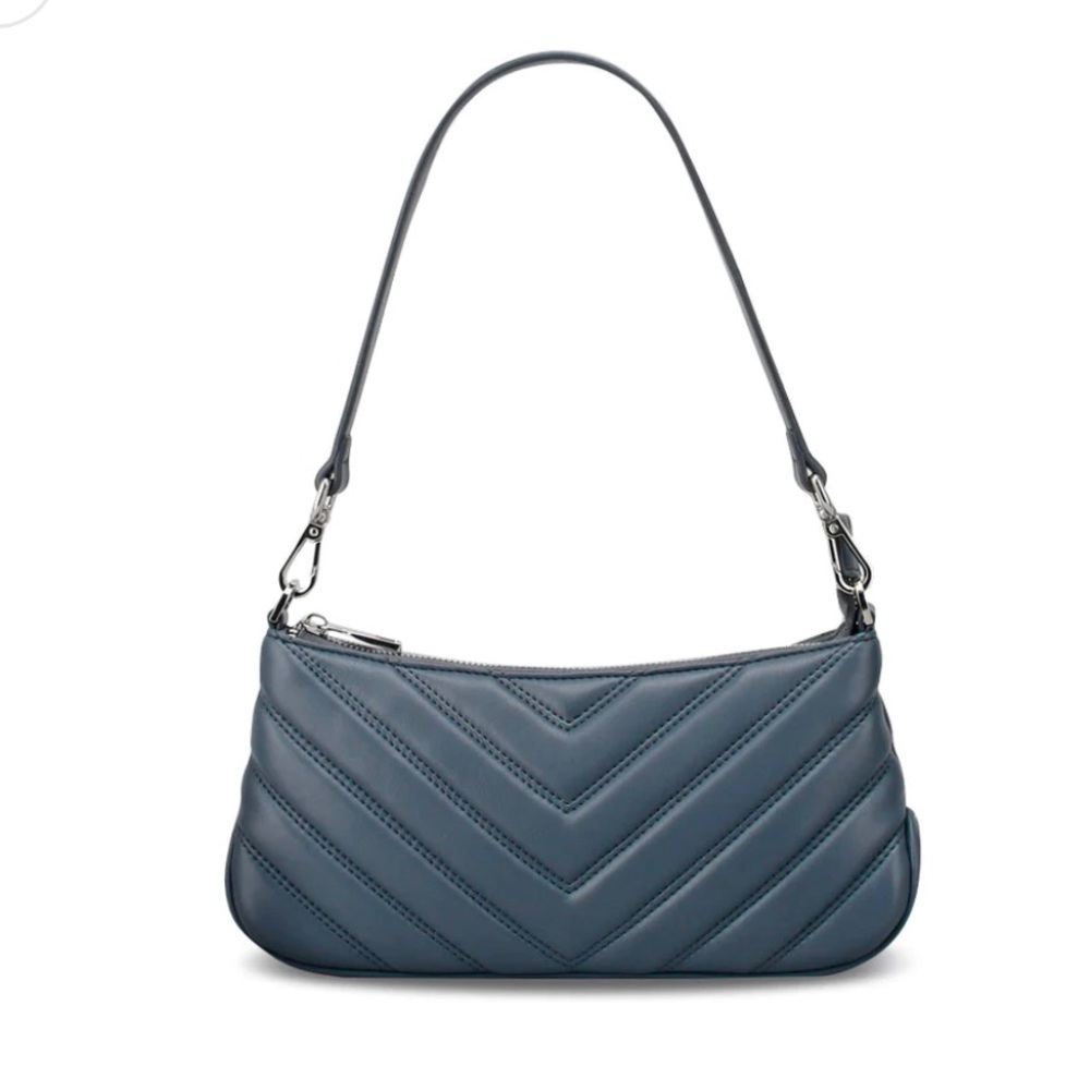 Sinbono Embroidery Shoulder Bag - Navy Blue